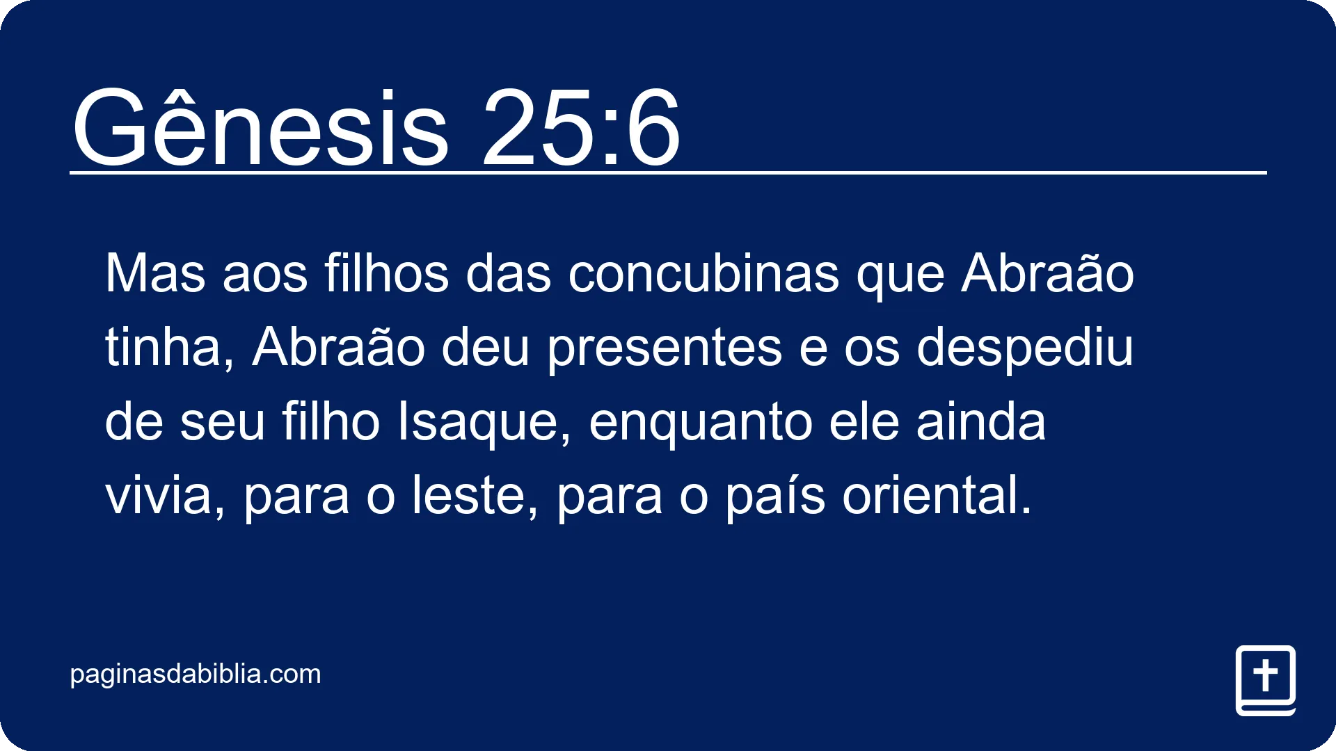 Gênesis 25:6