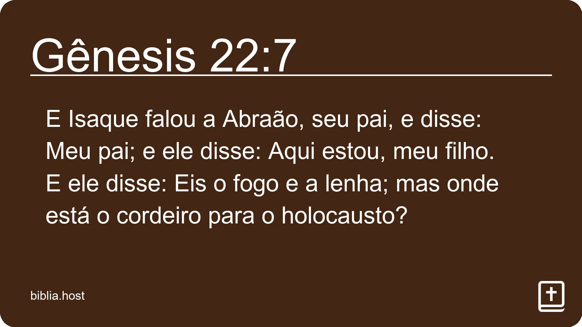 Gênesis 22:7