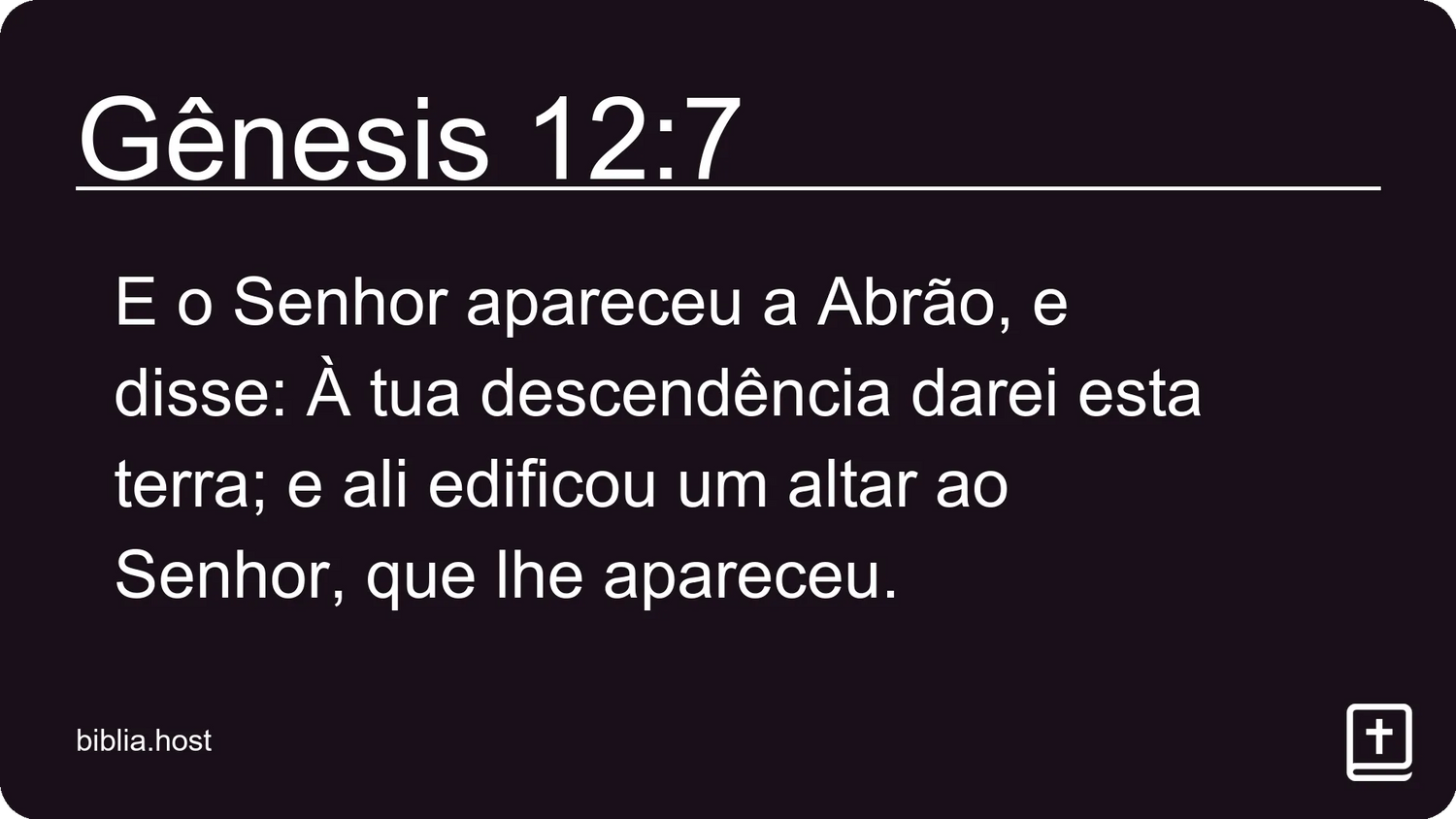 Gênesis 12:7