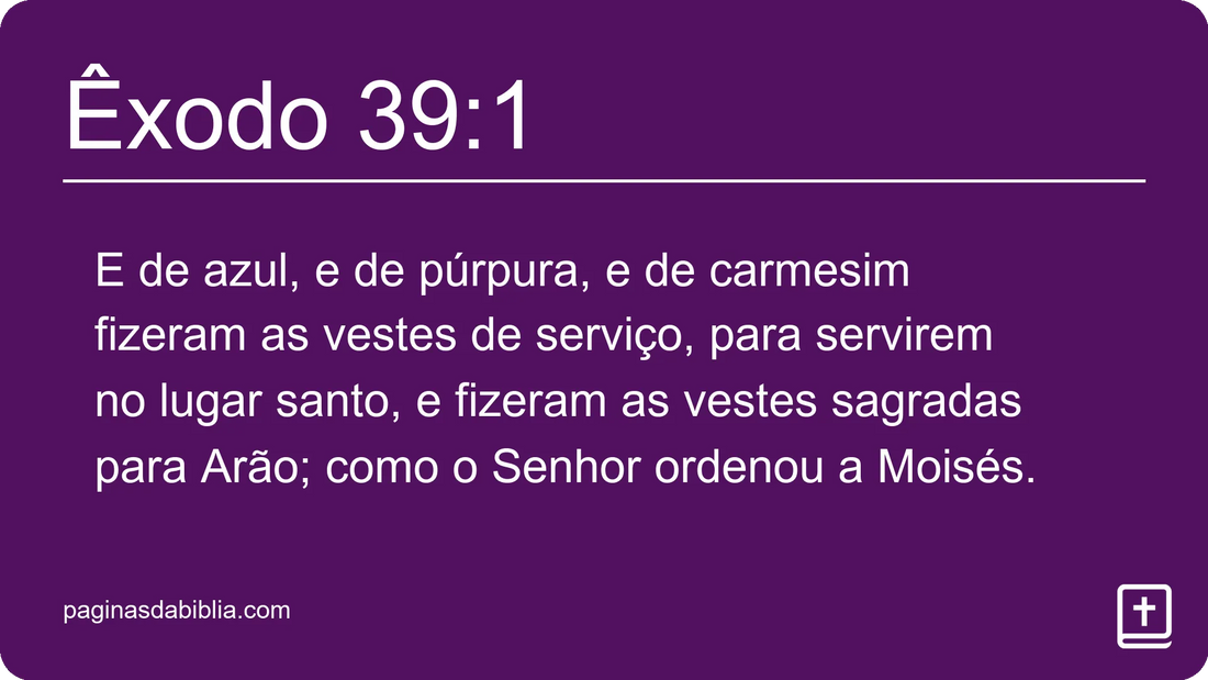 Êxodo 39:1