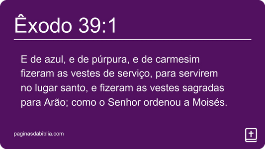 Êxodo 39:1