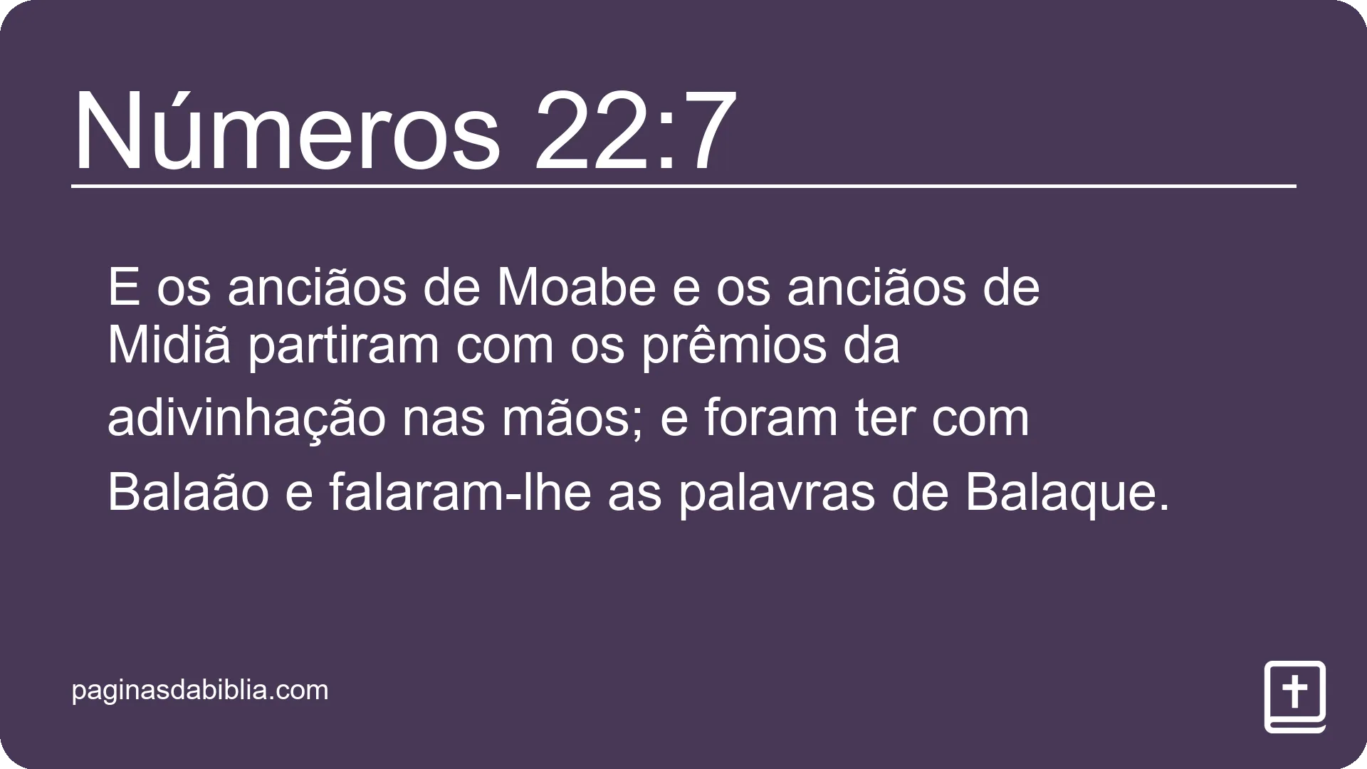 Números 22:7