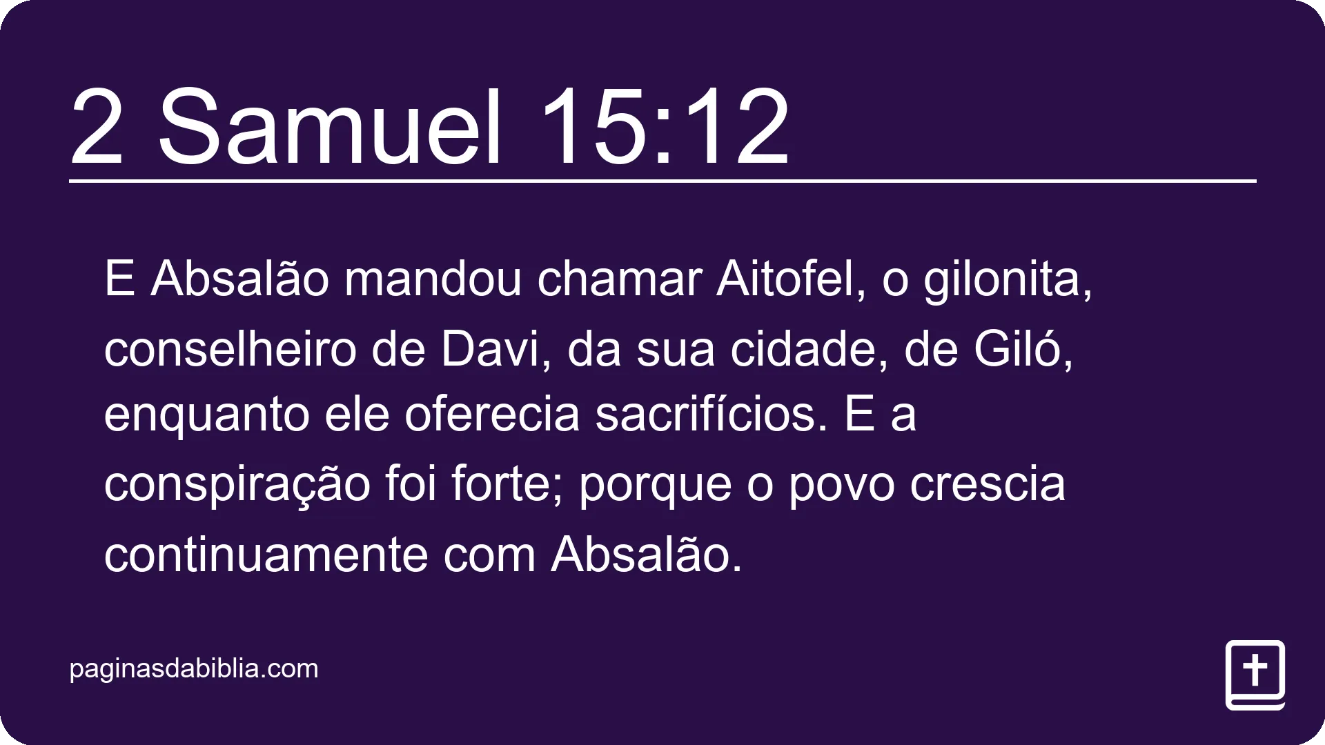 2 Samuel 15:12