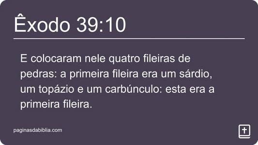 Êxodo 39:10