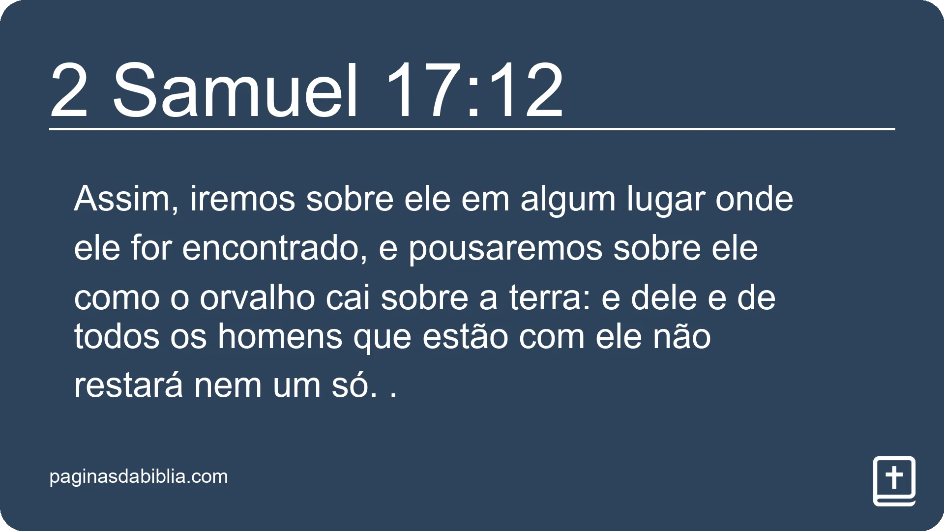 2 Samuel 17:12