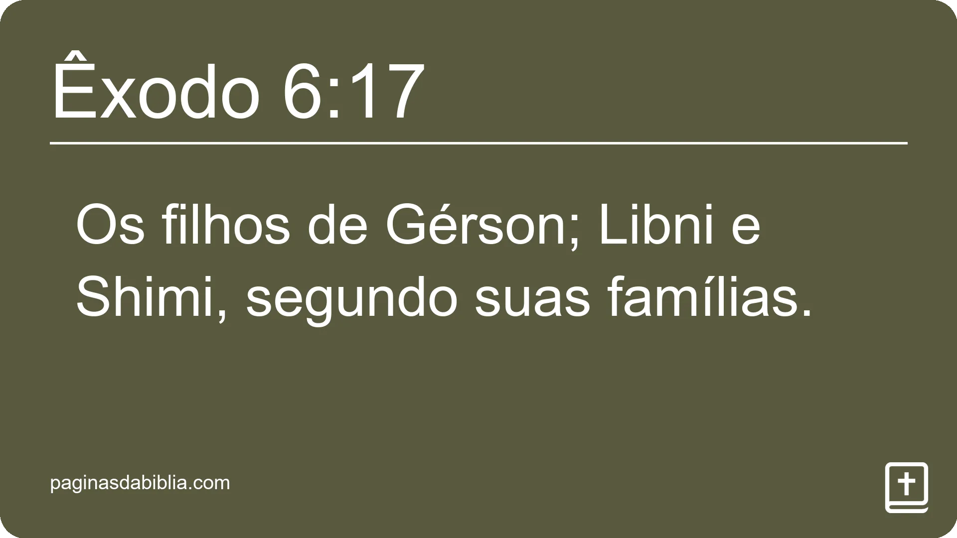 Êxodo 6:17