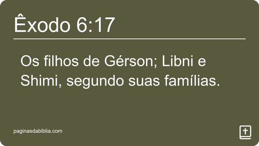 Êxodo 6:17