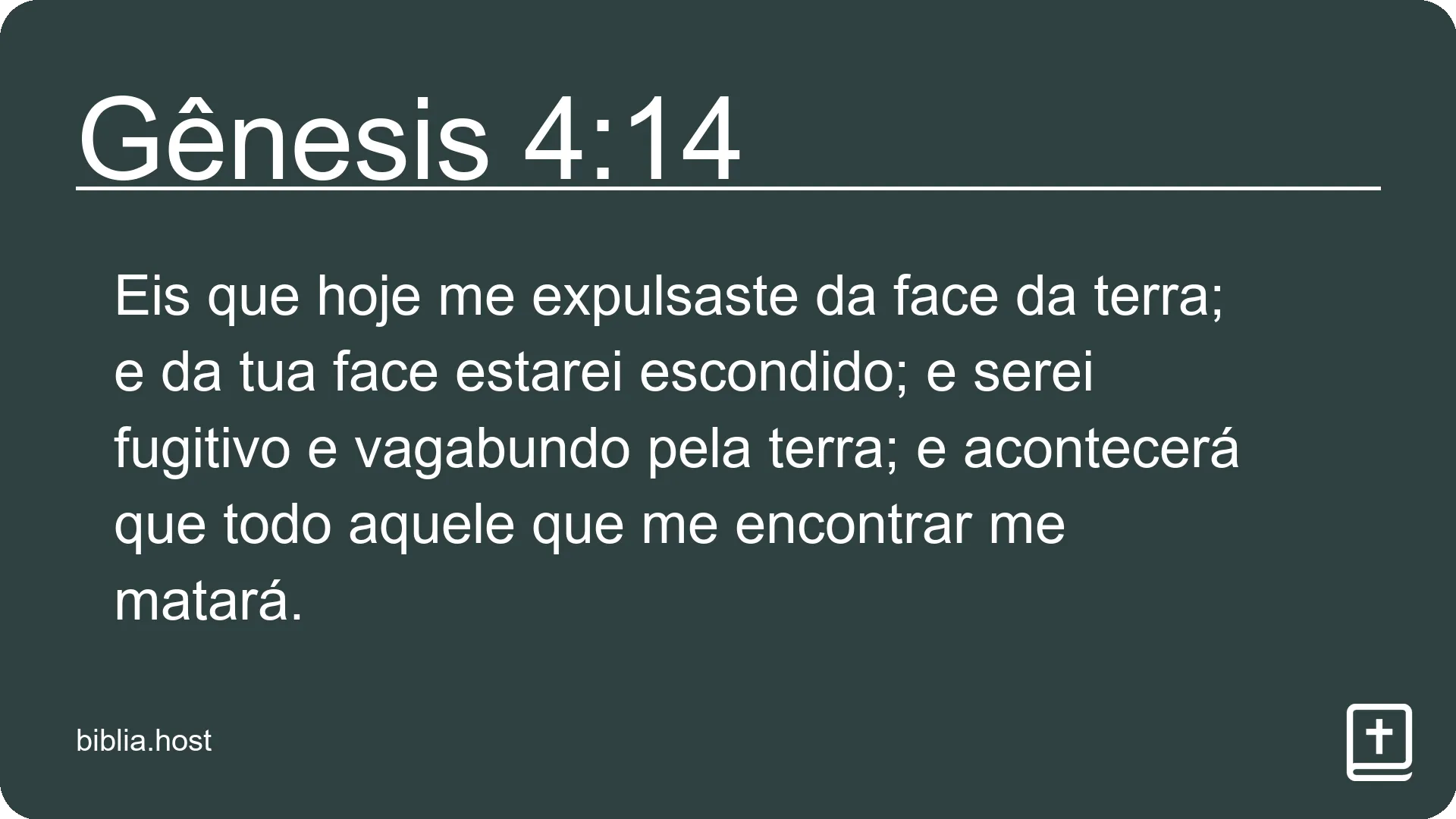 Gênesis 4:14