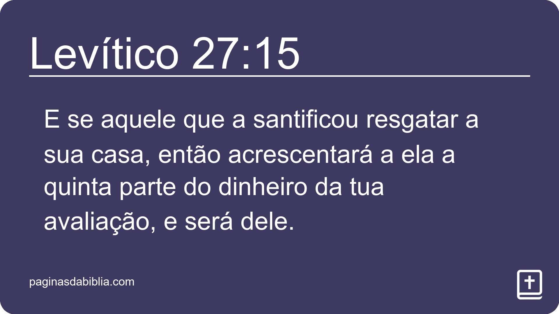 Levítico 27:15