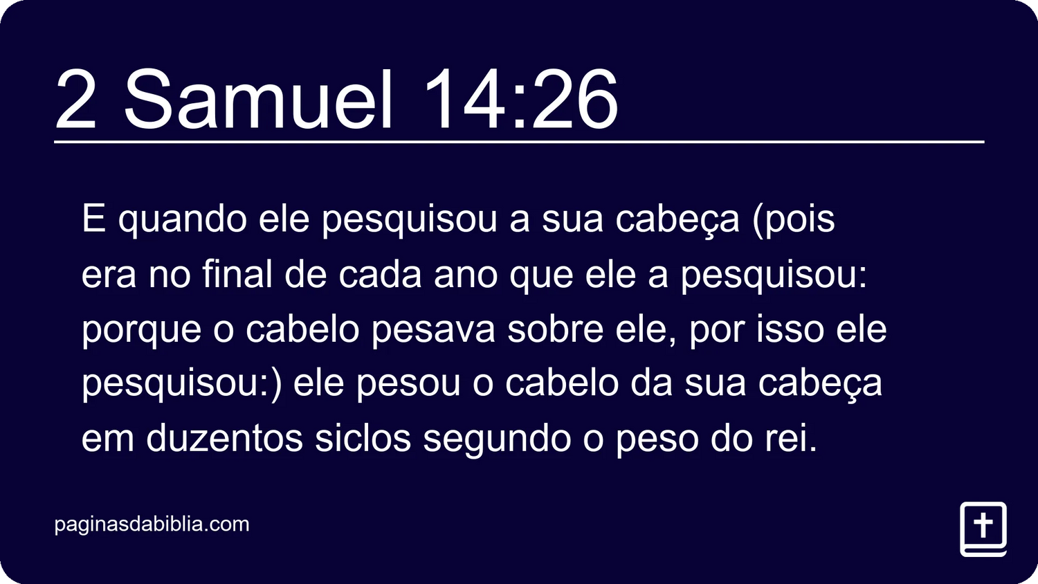 2 Samuel 14:26