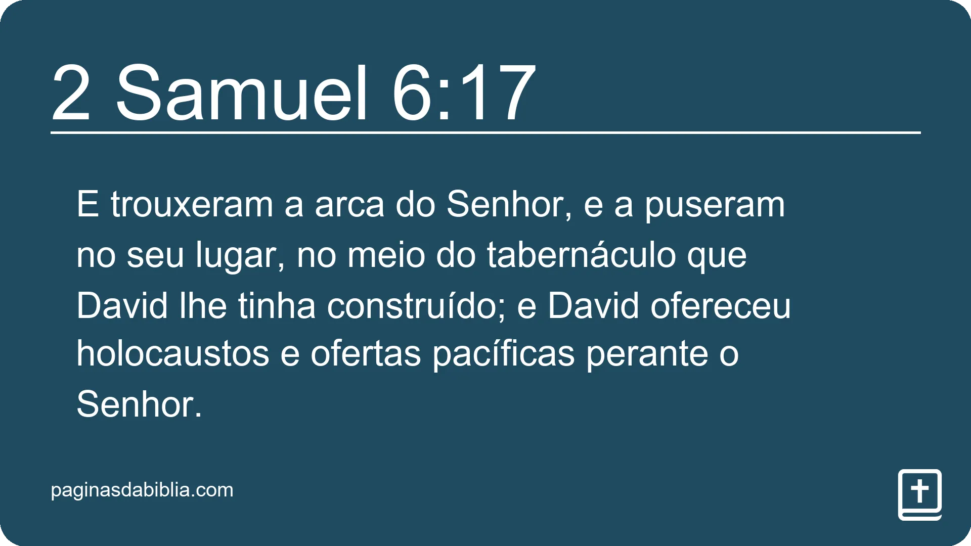 2 Samuel 6:17