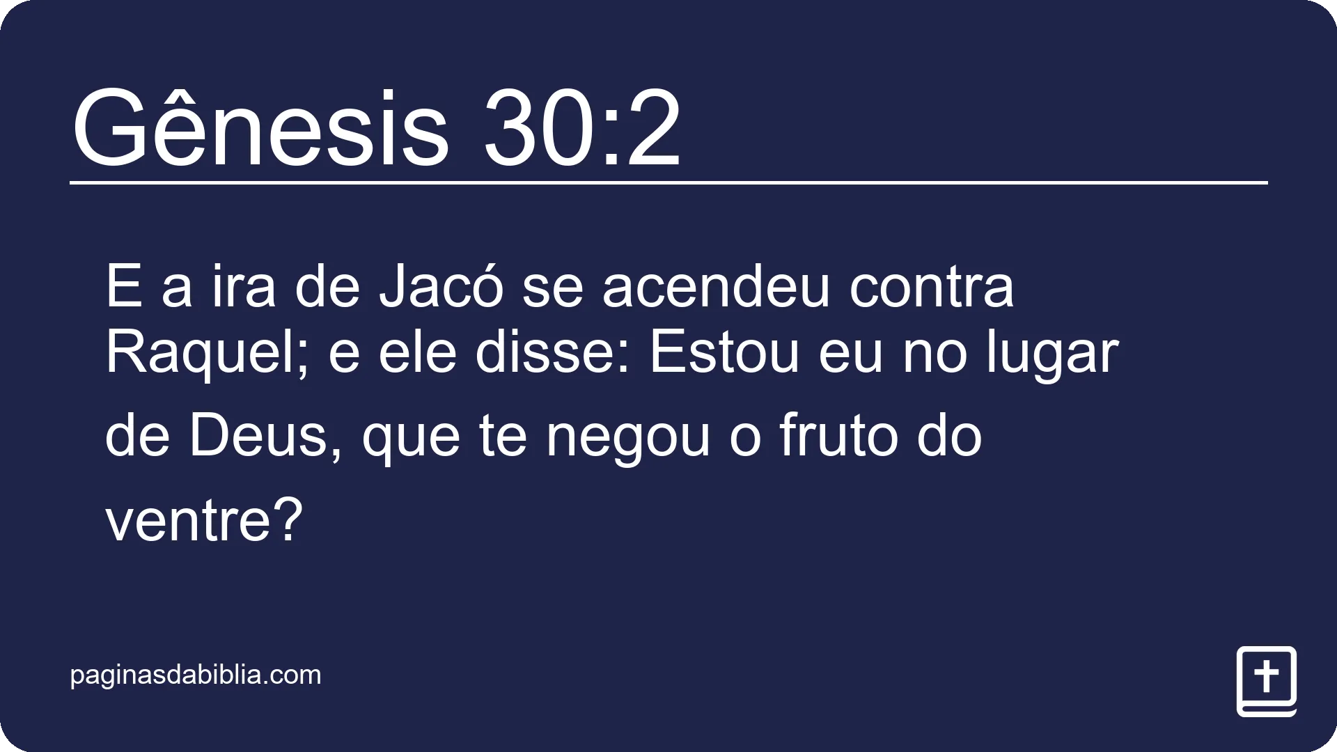 Gênesis 30:2