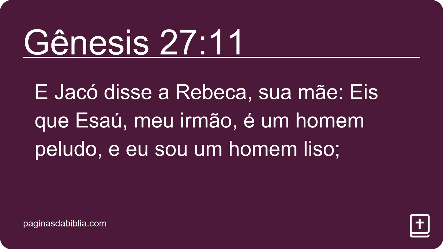 Gênesis 27:11