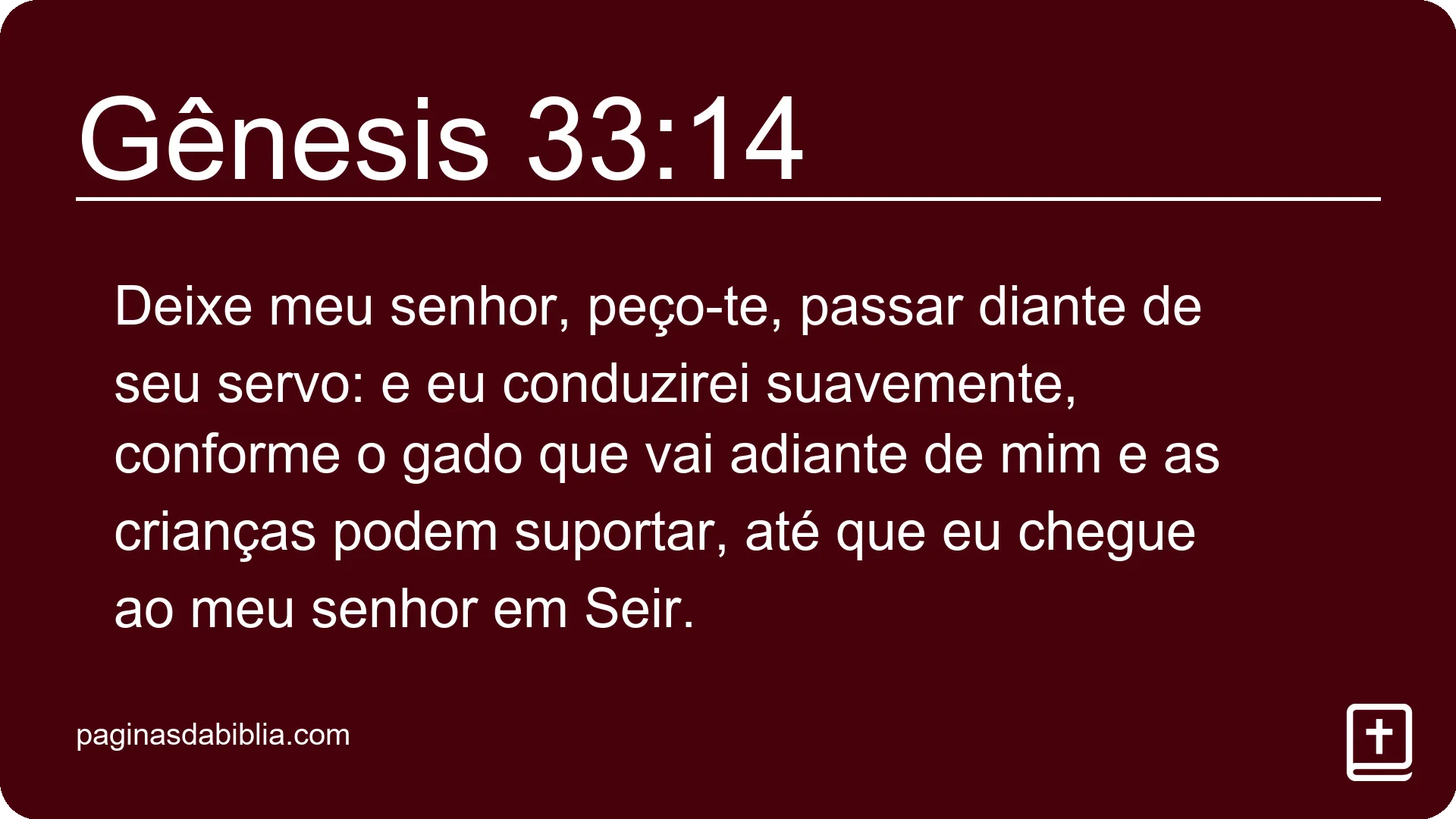 Gênesis 33:14