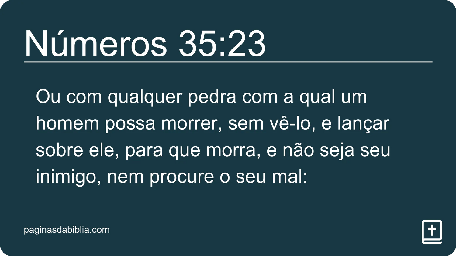 Números 35:23