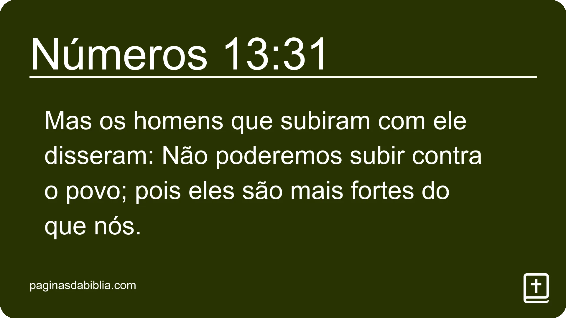 Números 13:31