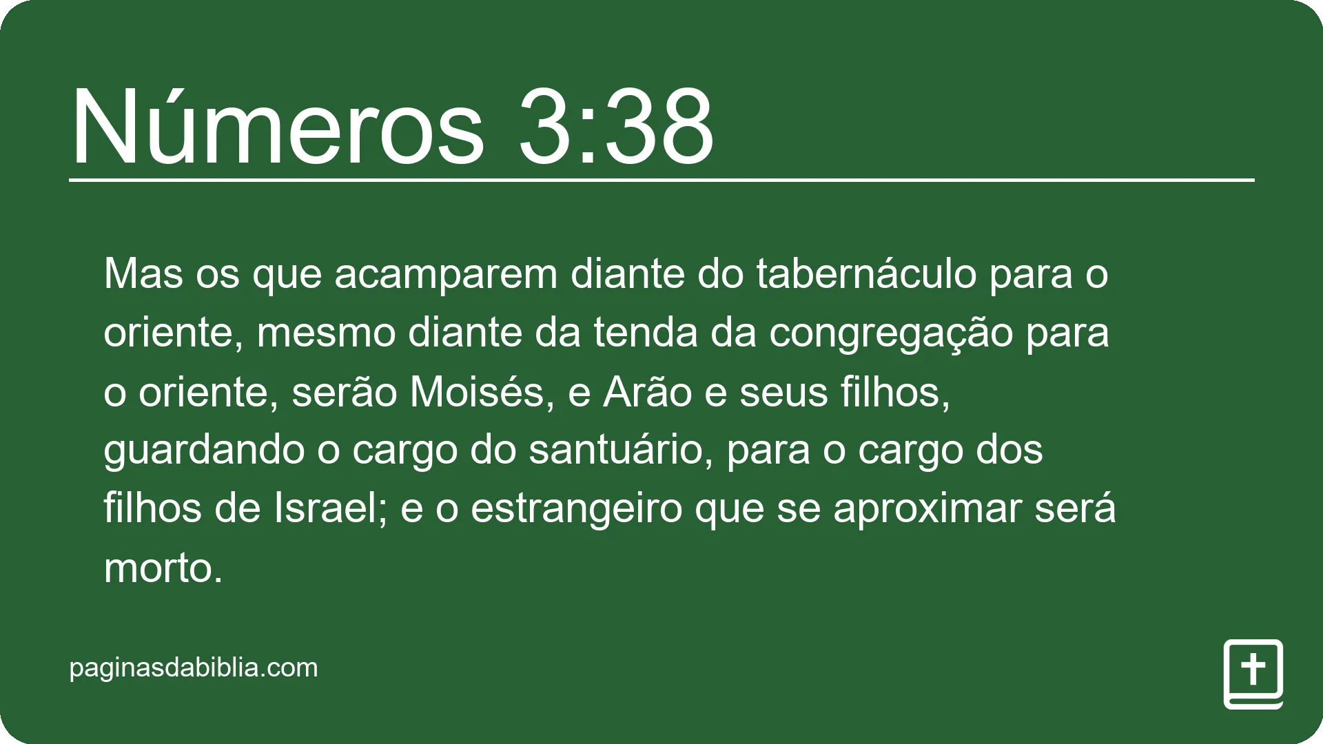 Números 3:38