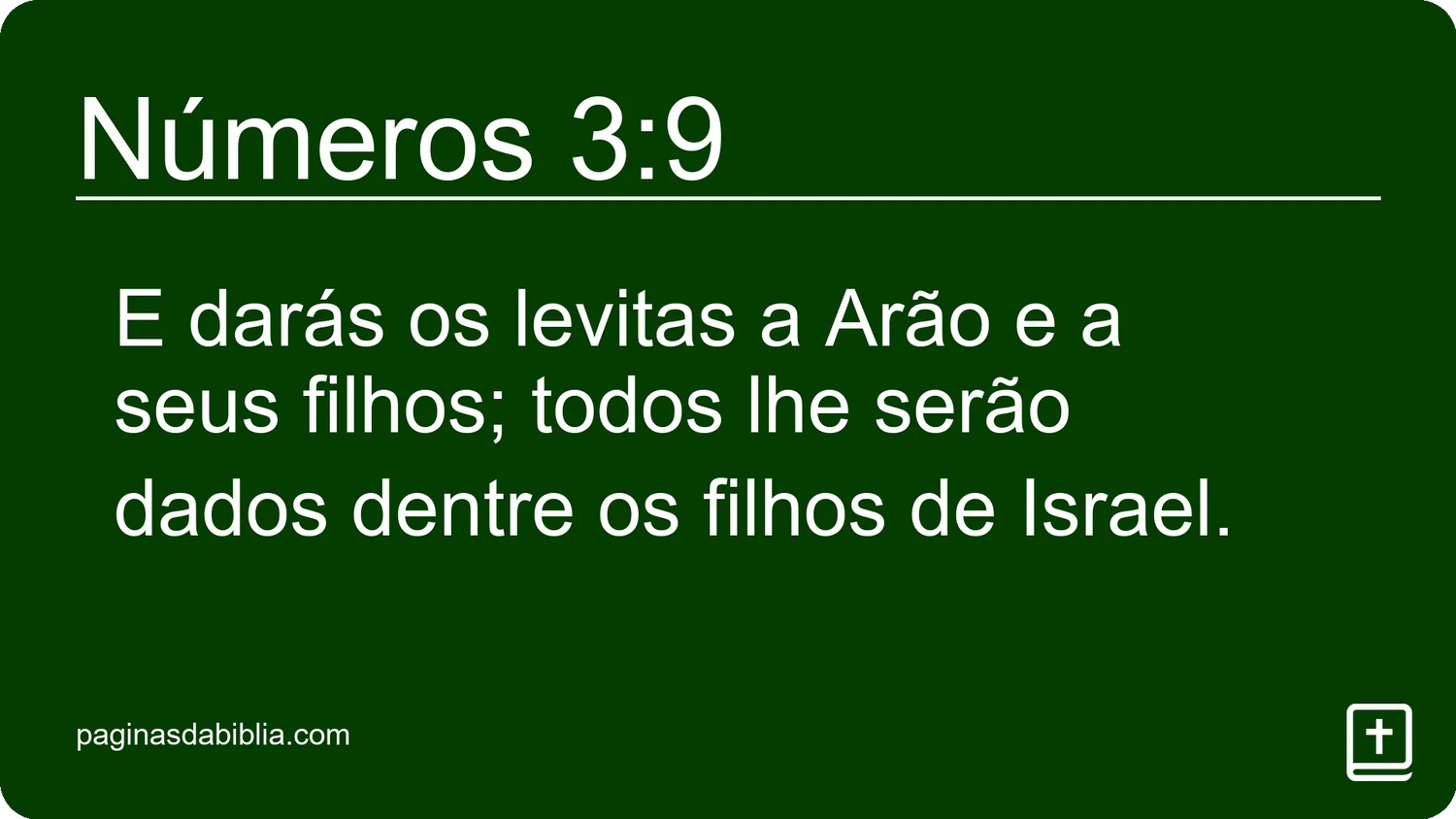 Números 3:9