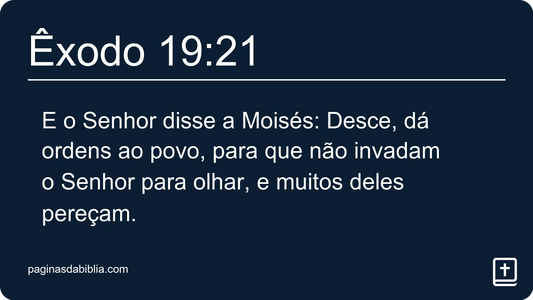 Êxodo 19:21