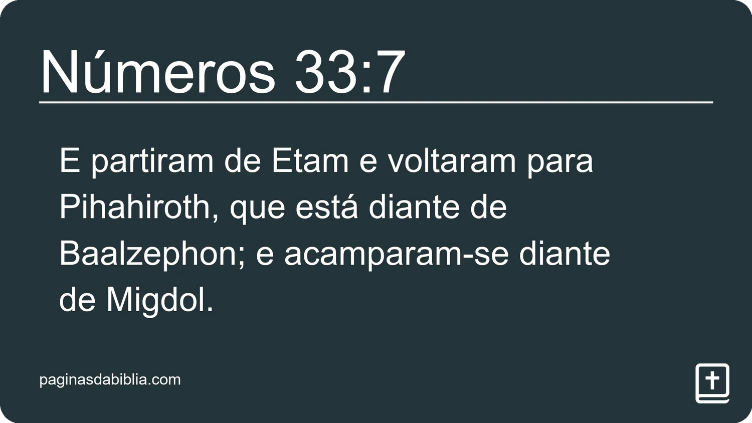 Números 33:7