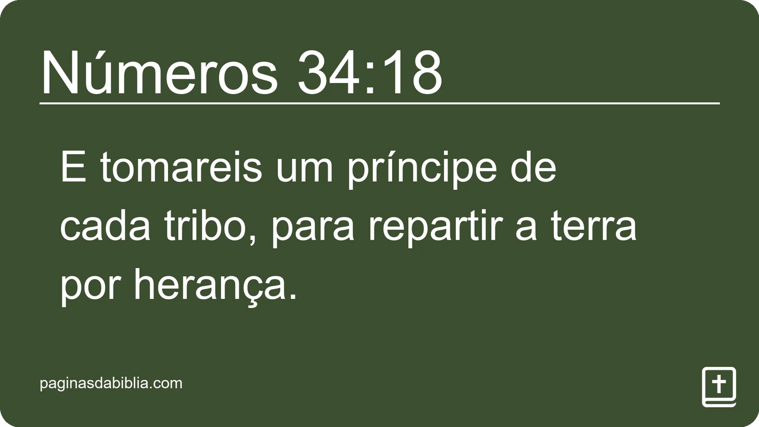 Números 34:18