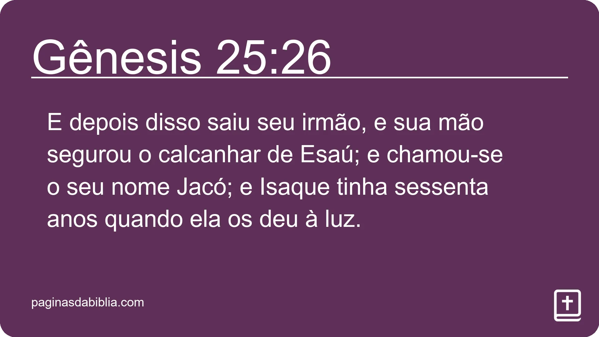 Gênesis 25:26