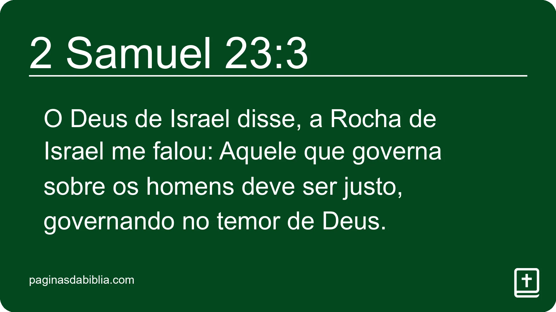 2 Samuel 23:3