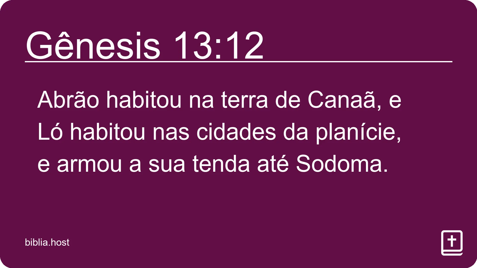 Gênesis 13:12