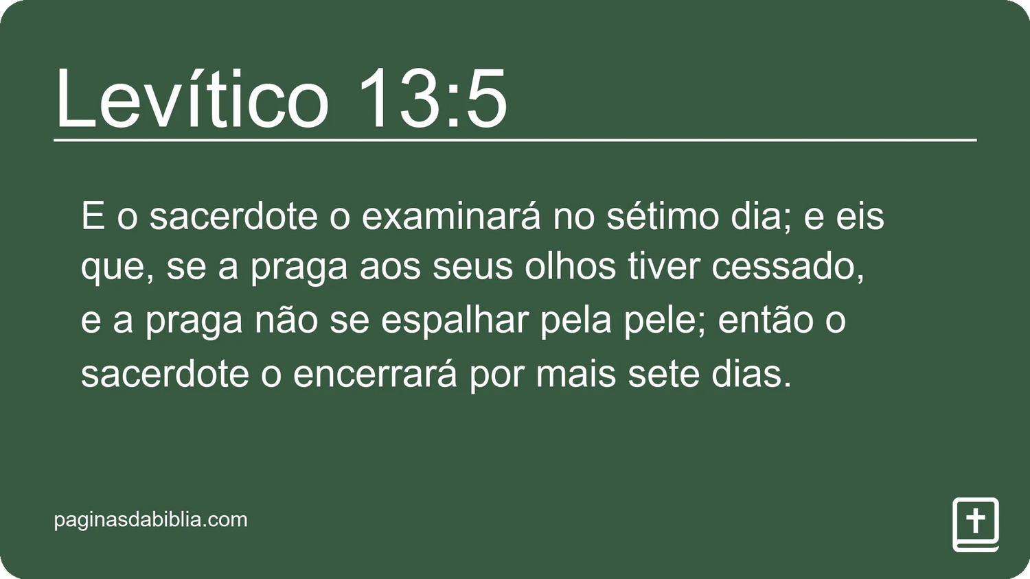 Levítico 13:5