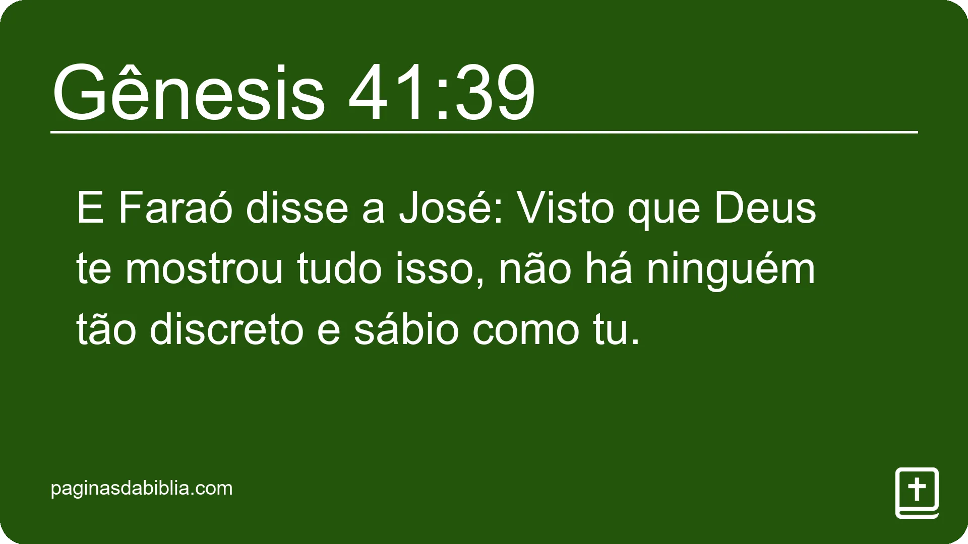 Gênesis 41:39