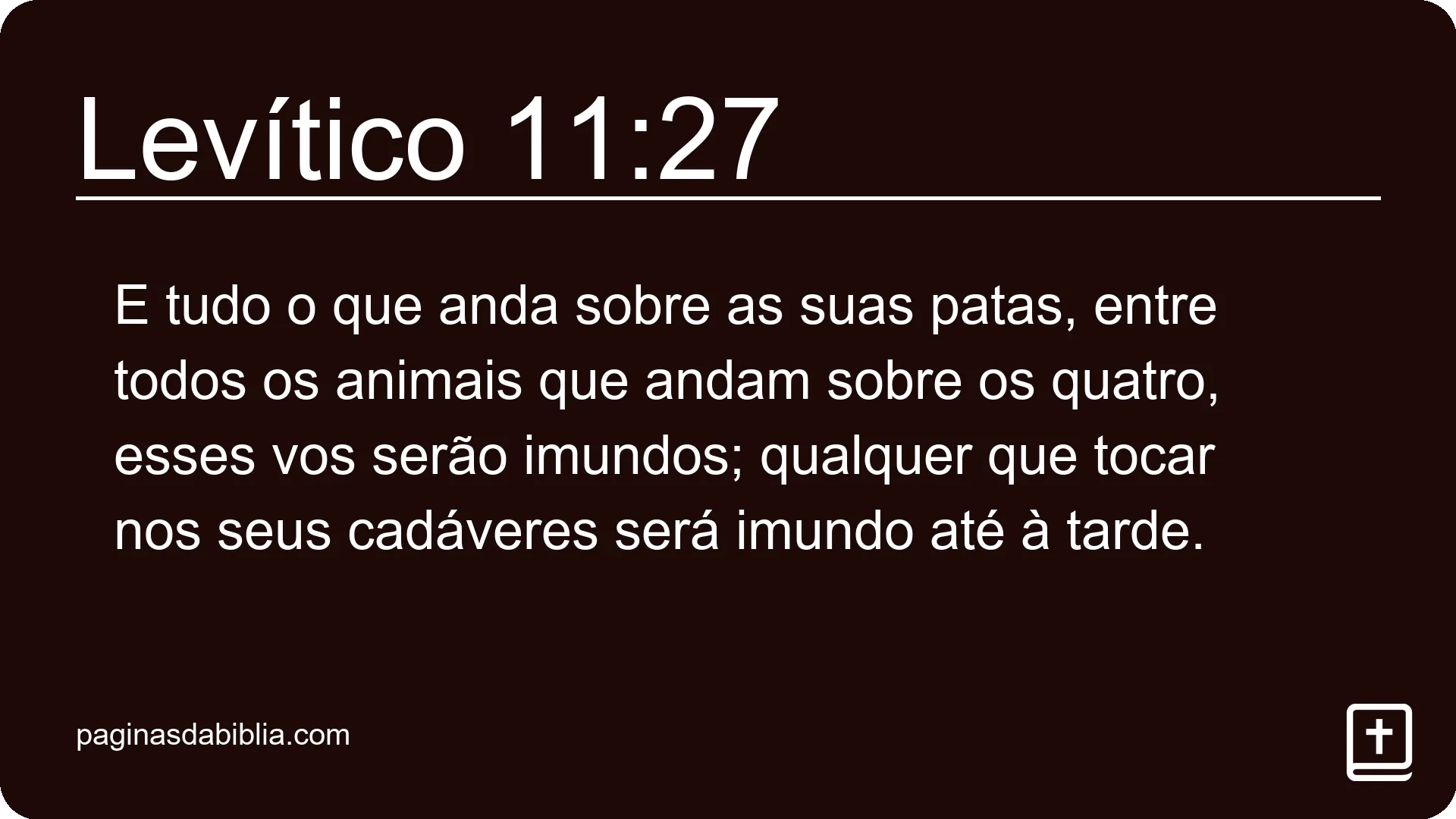 Levítico 11:27