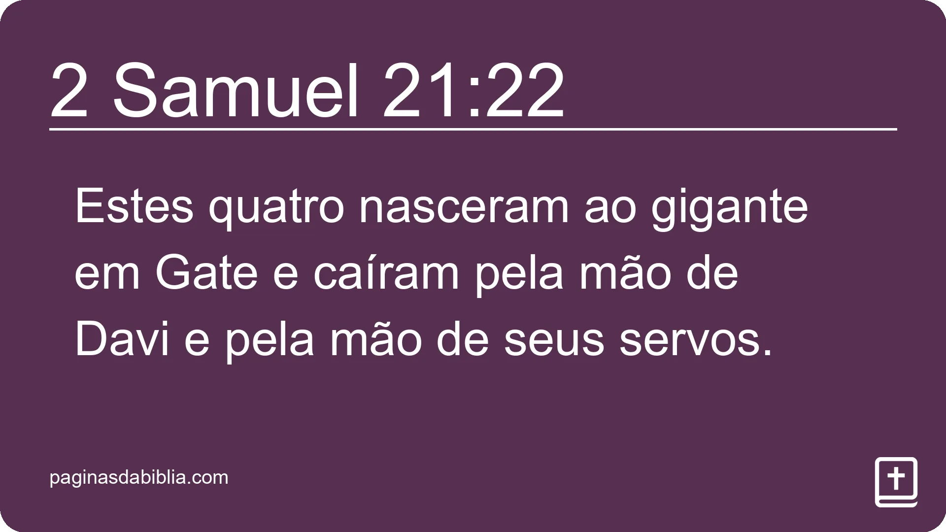 2 Samuel 21:22