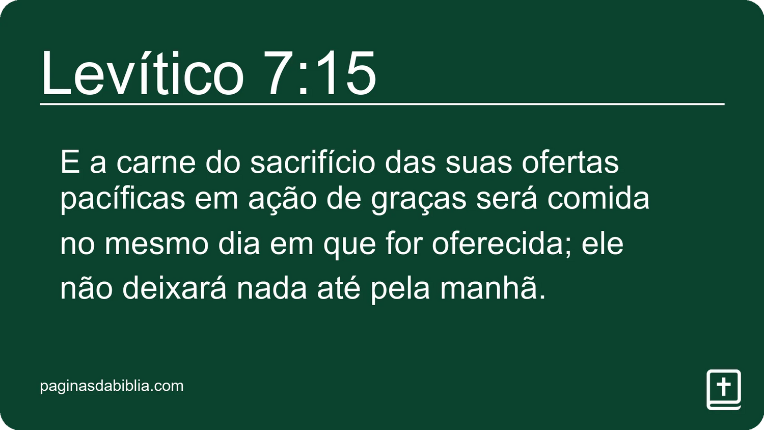 Levítico 7:15