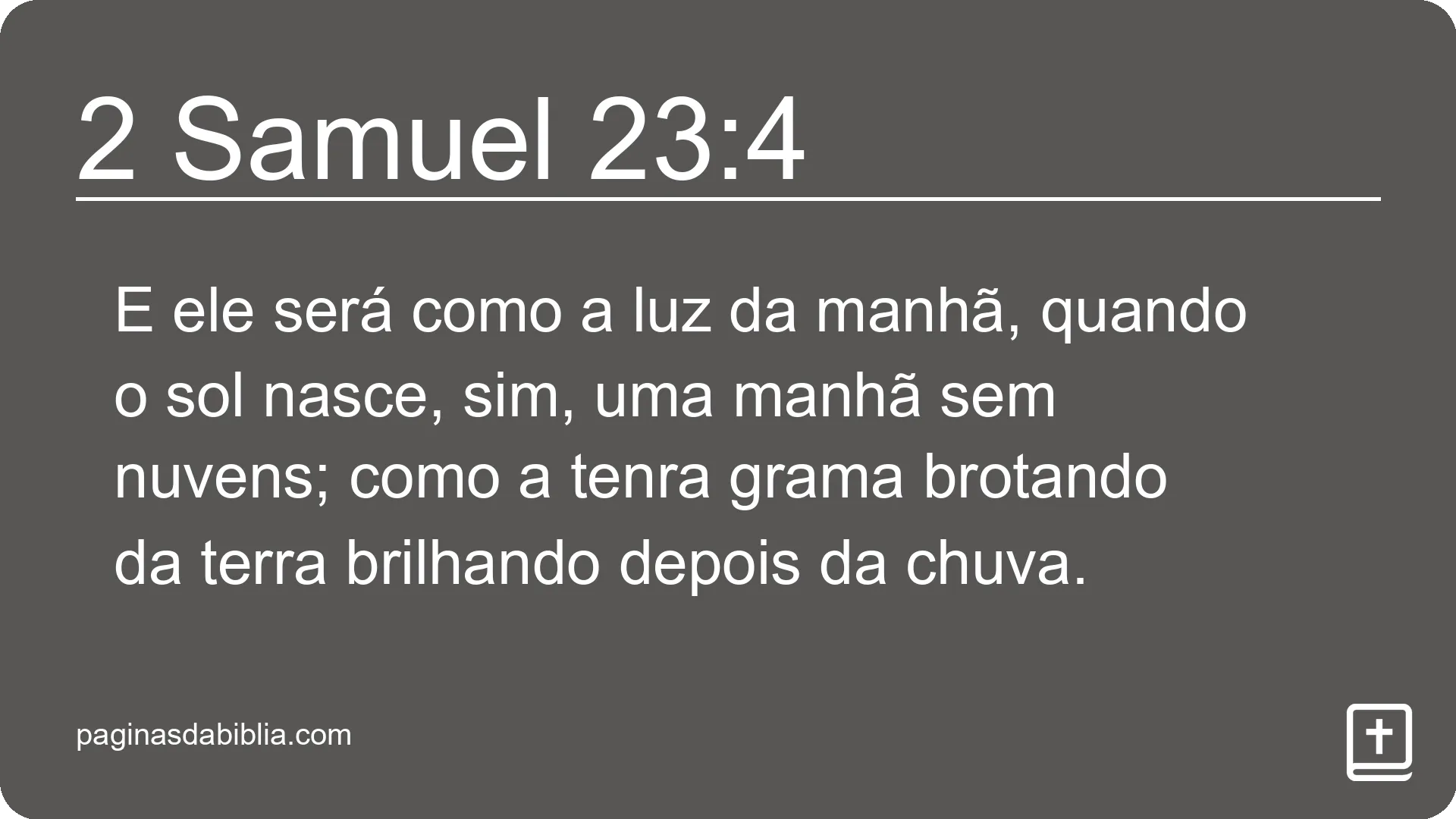 2 Samuel 23:4