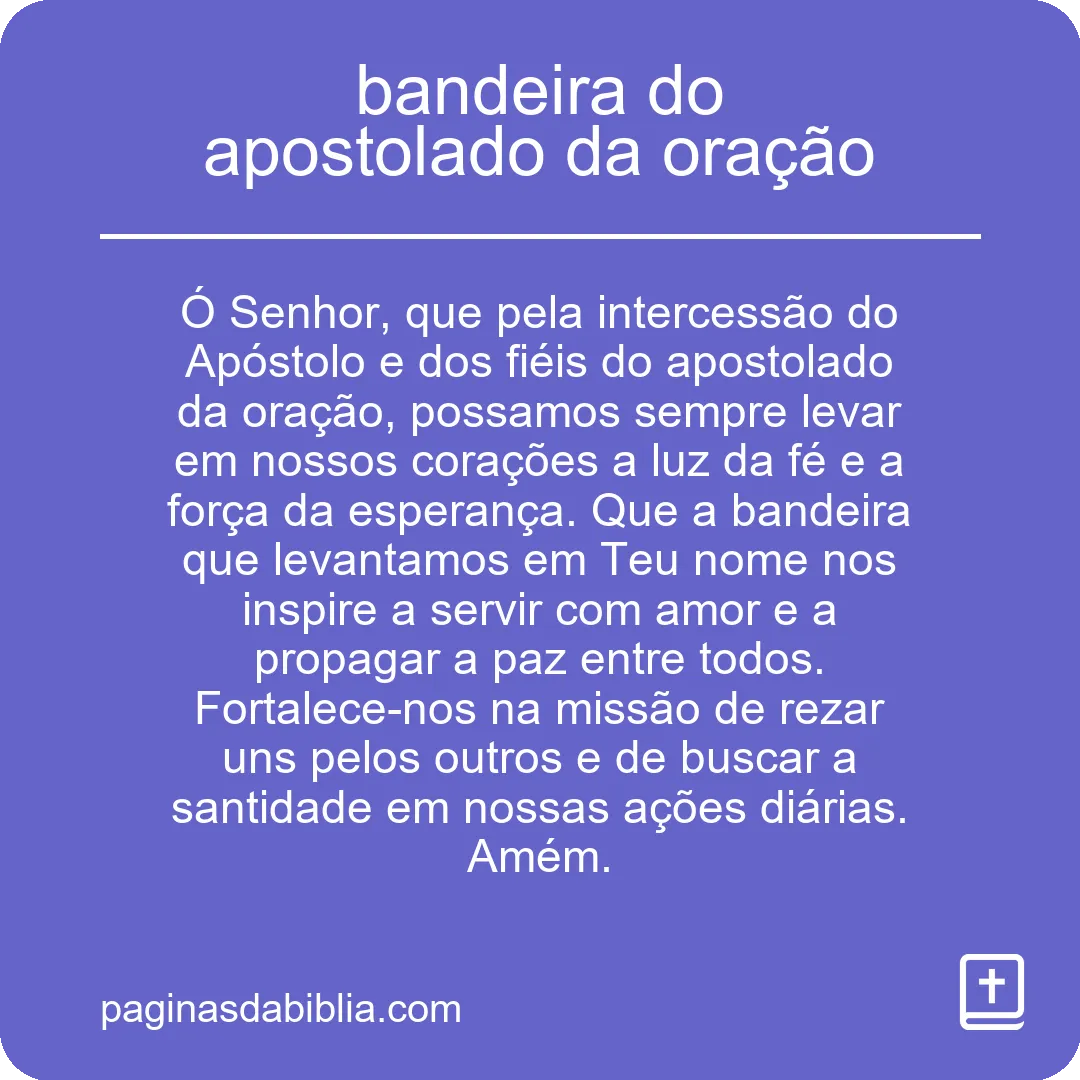 bandeira do apostolado da oração