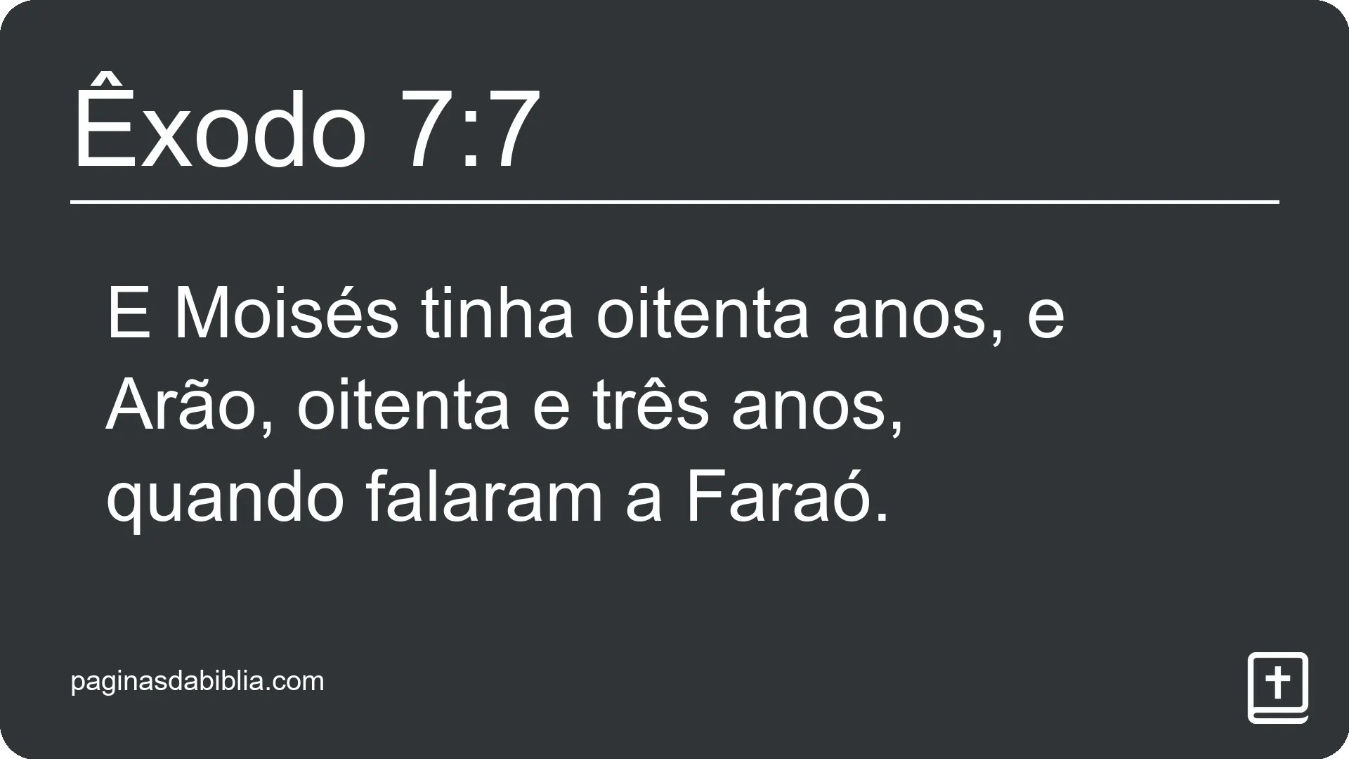 Êxodo 7:7