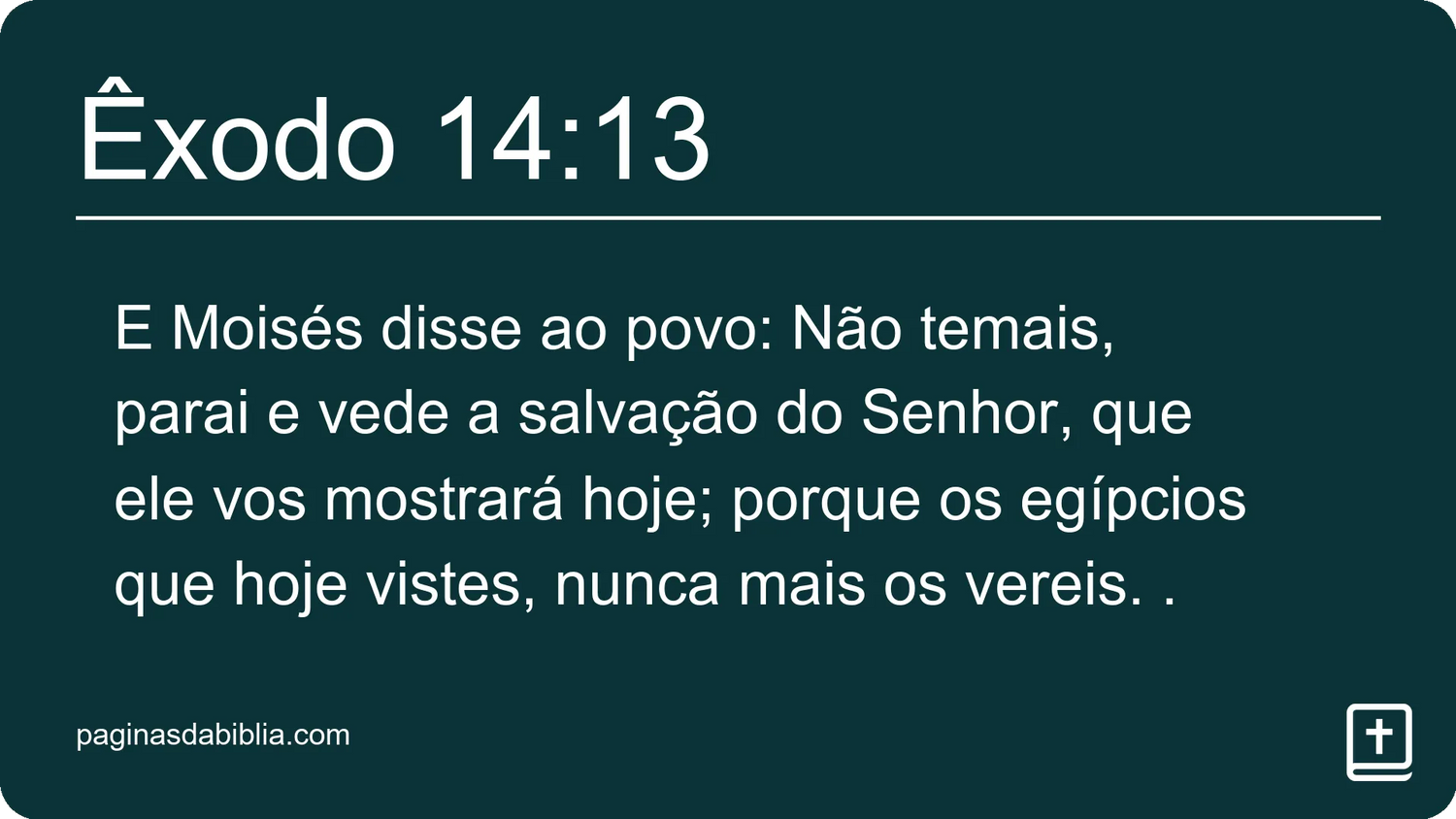 Êxodo 14:13