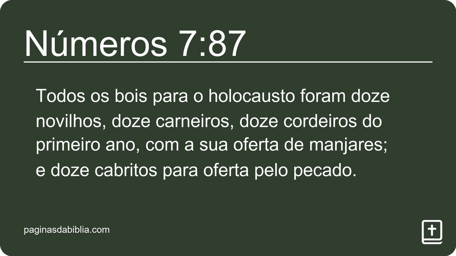 Números 7:87