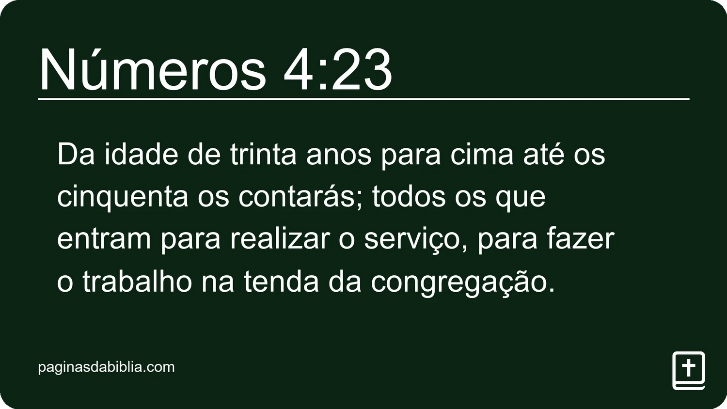 Números 4:23