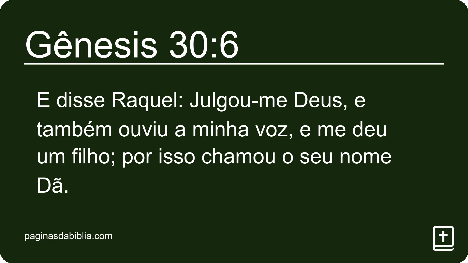 Gênesis 30:6