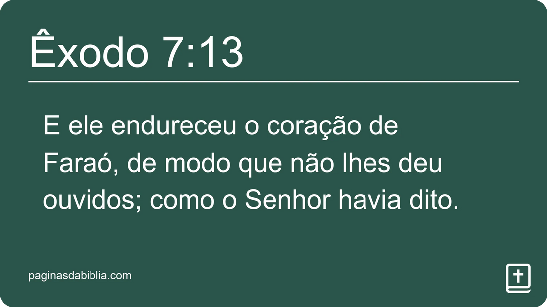 Êxodo 7:13