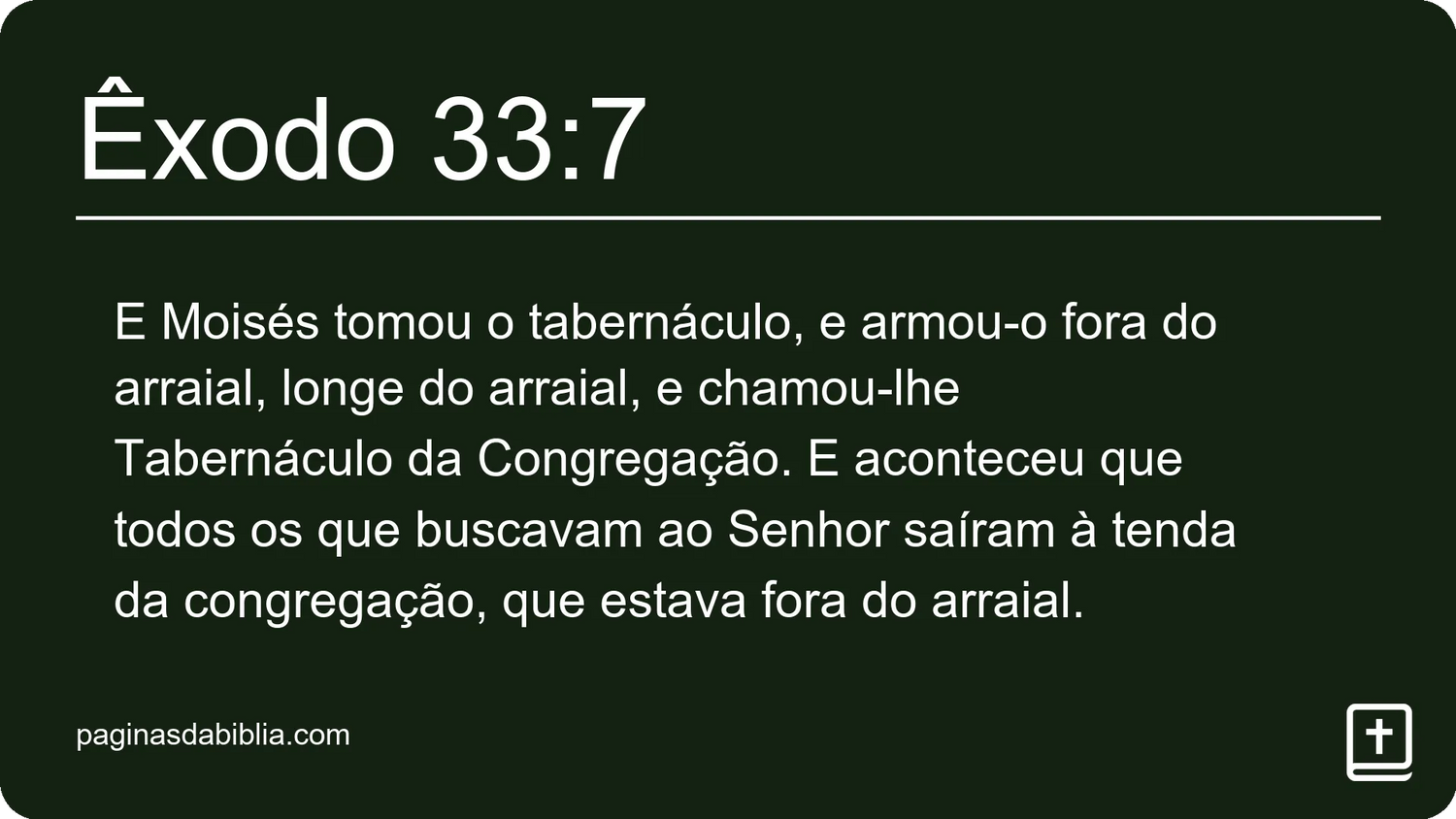 Êxodo 33:7