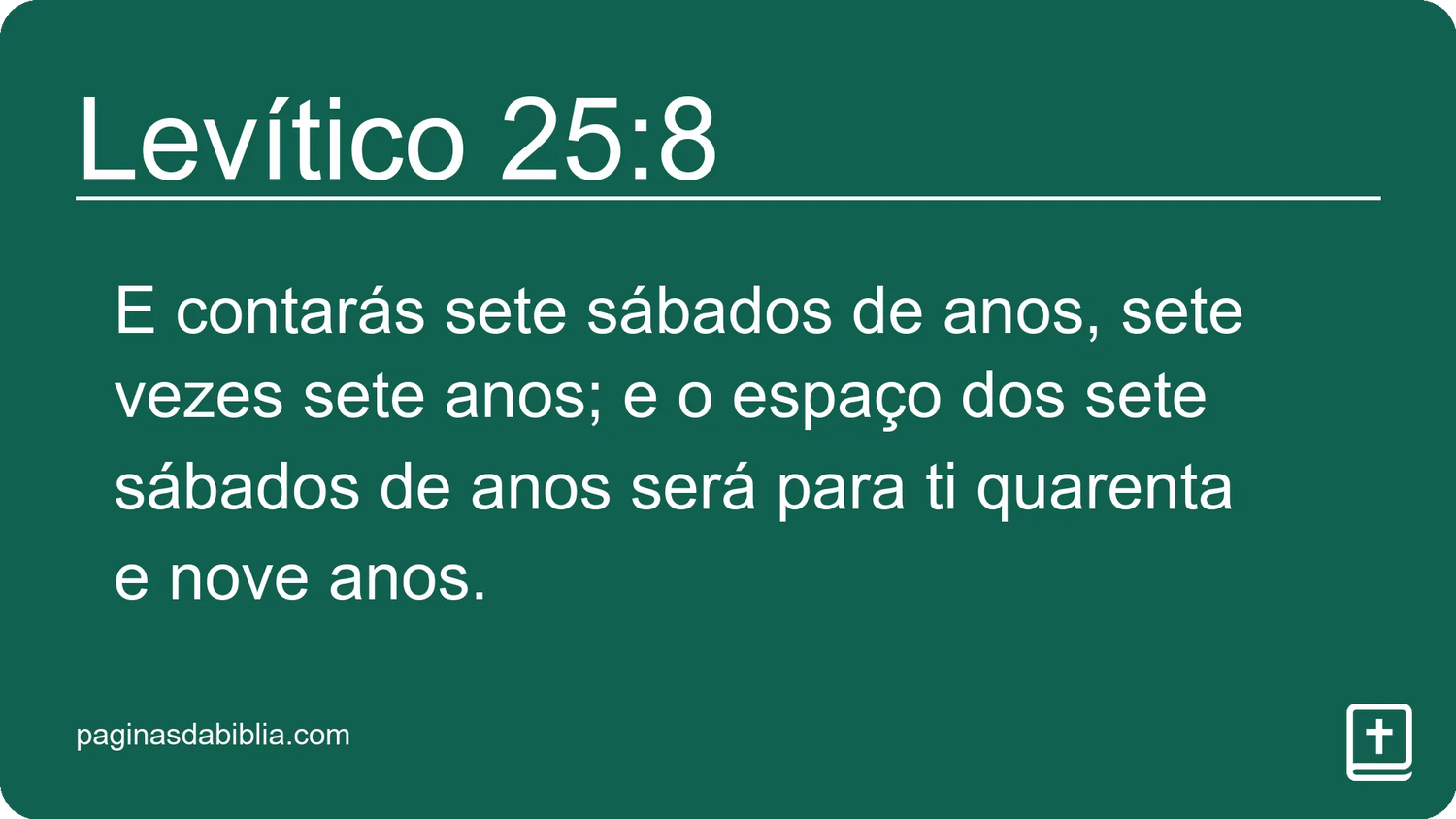 Levítico 25:8