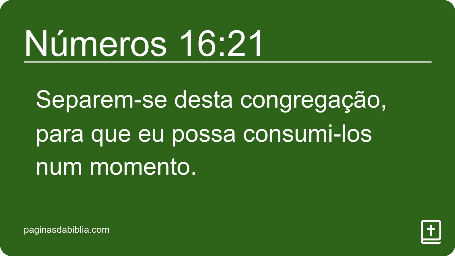 Números 16:21