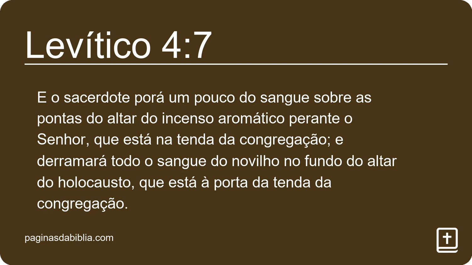 Levítico 4:7