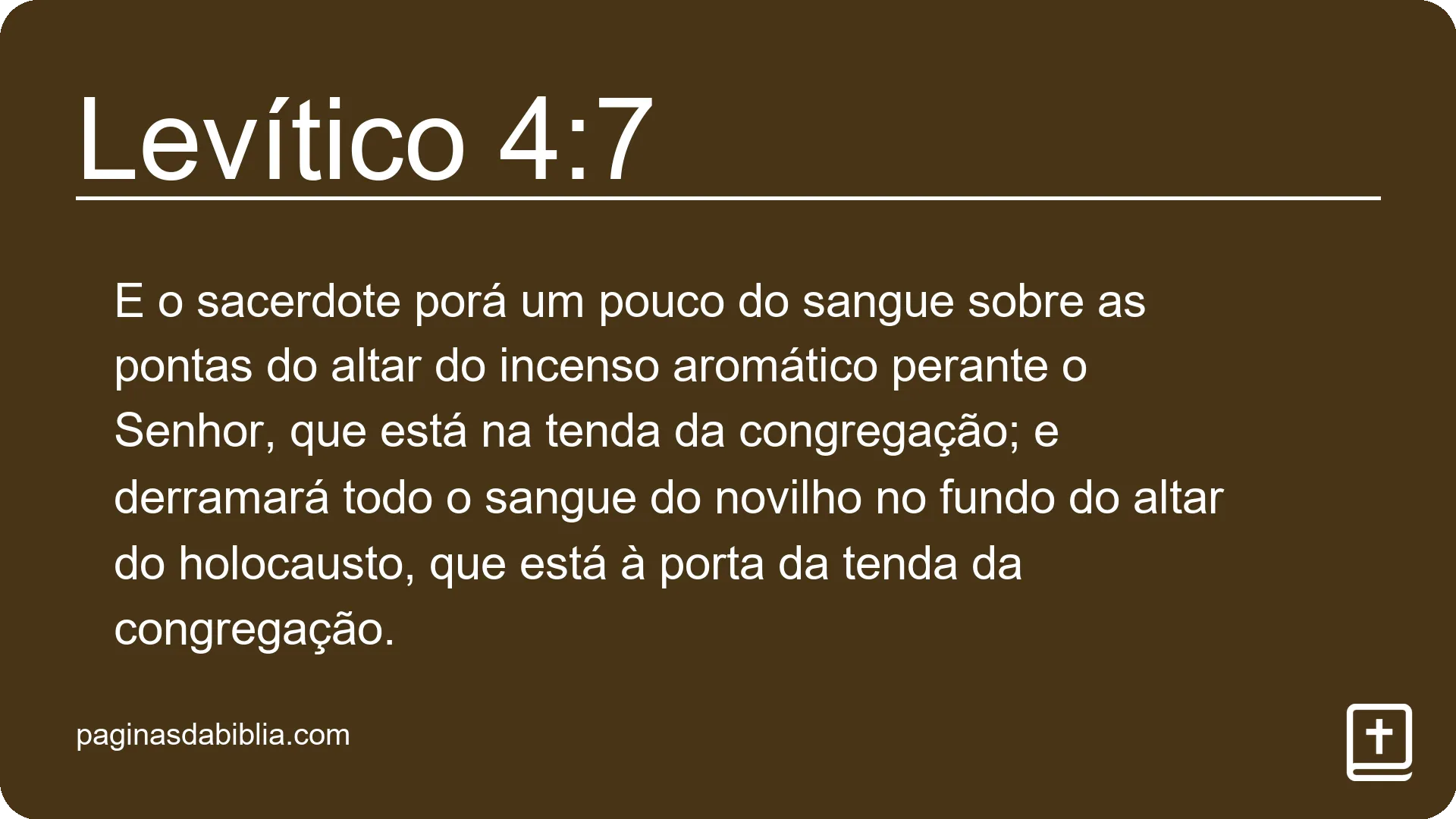 Levítico 4:7