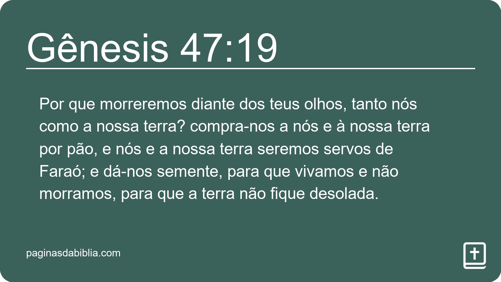 Gênesis 47:19