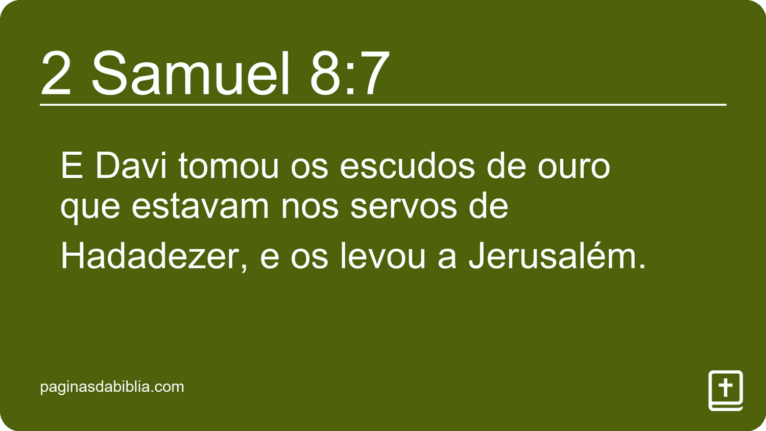 2 Samuel 8:7