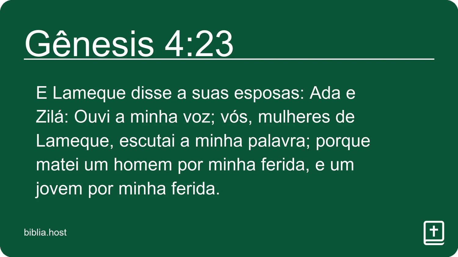 Gênesis 4:23