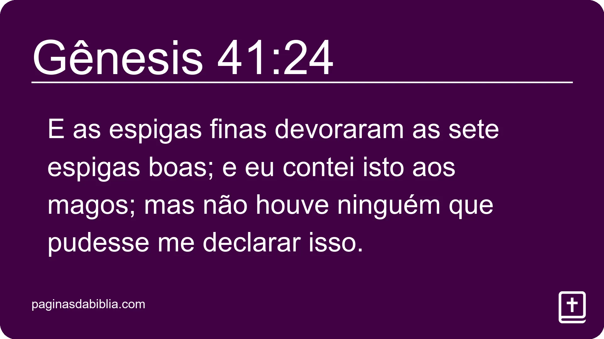 Gênesis 41:24